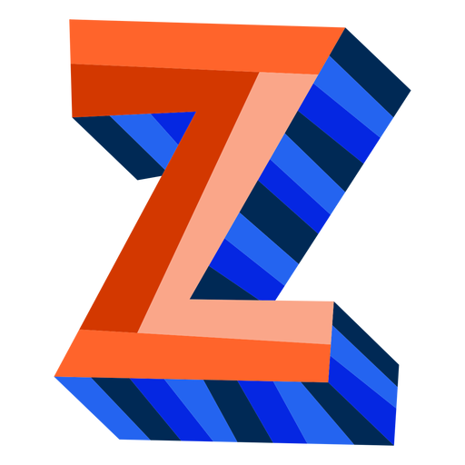 Download Colorful 3d Letter Z Transparent Png Svg Vector File