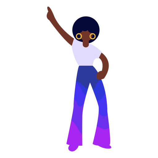 Disco move 70s flat PNG Design