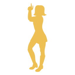 Silueta de pistola de movimiento de disco Diseño PNG