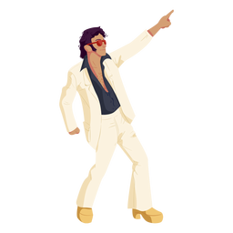 Personagem de movimento de discoteca Desenho PNG