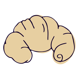 France croissant colorful stroke PNG Design