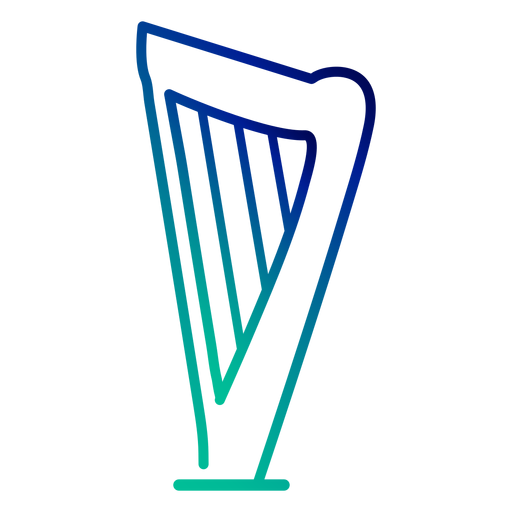 Curso de gradiente de harpa