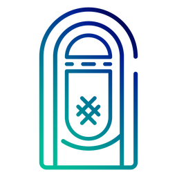 Golpe gradiente de Jukebox Diseño PNG