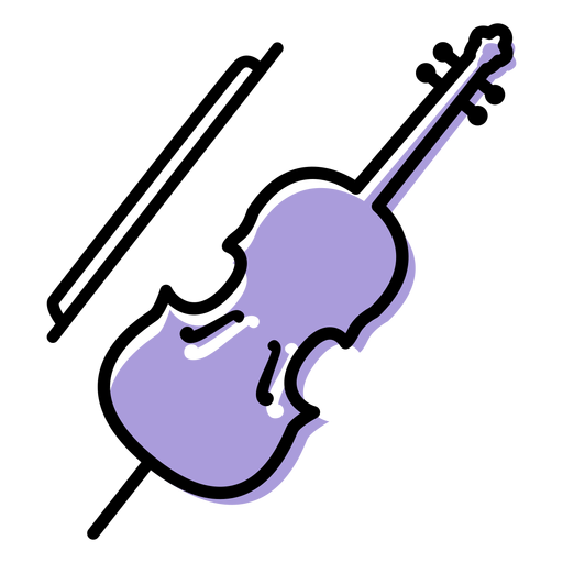 ?cone de instrumento musical para violoncelo Desenho PNG