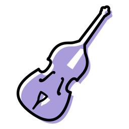 Music double bass instrument icon Music double bass instrument icon