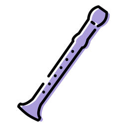 Ícone de instrumento musical de flauta