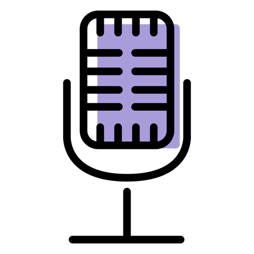 Symbol für Musikmikrofon PNG-Design