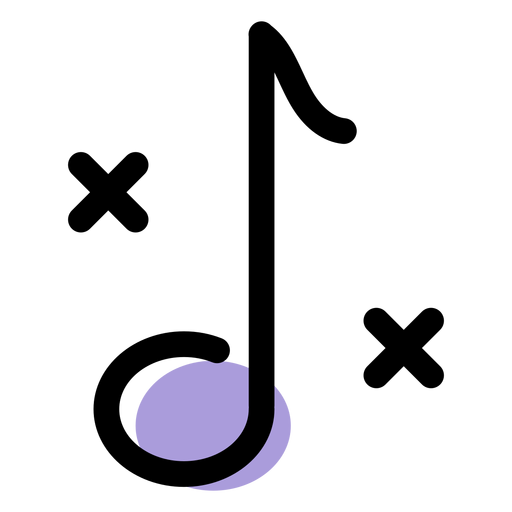 Musik-Quaver-Symbol PNG-Design
