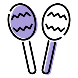 Music rattle instrument icon PNG Design