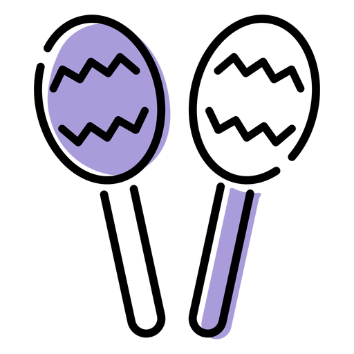 Ícone de instrumento de chocalho de música Desenho PNG
