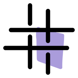 Ícone de símbolo afiado de música Desenho PNG