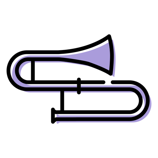 Music trombone instrument icon Transparent PNG & SVG vector file