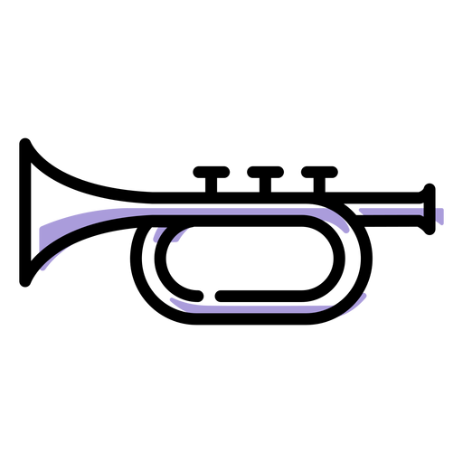 Symbol für Musiktrompeteninstrumente PNG-Design