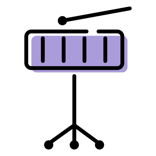 Music xylophone instrument icon PNG Design