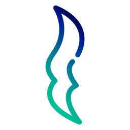Curso gradiente de semínima Desenho PNG