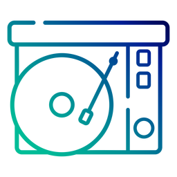 Curso de gradiente de toca-discos Desenho PNG