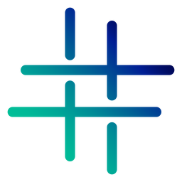Scharfer Anschlag mit Farbverlauf PNG-Design