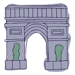 Victory gate paris illustration PNG Design