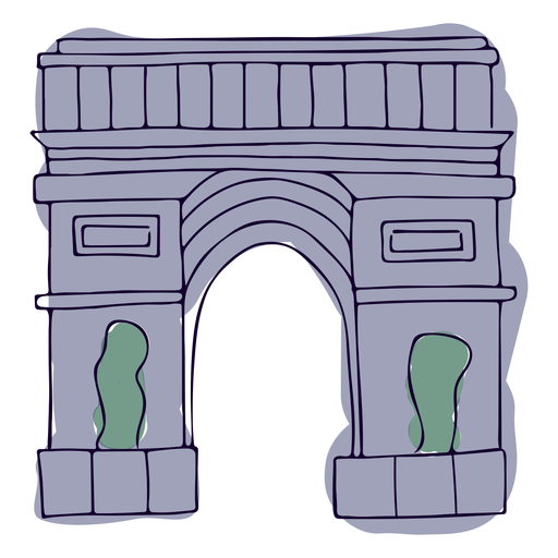 Victory gate paris illustration PNG Design