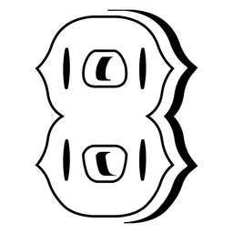 Abc número 8 curso ocidental Desenho PNG
