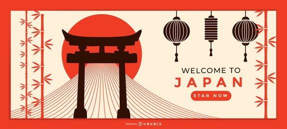 Welcome Japan Landing Page Template