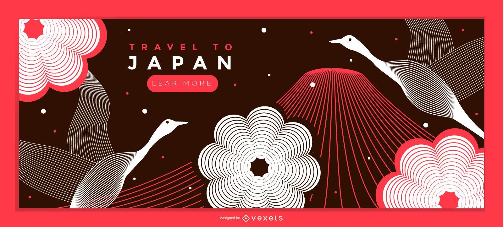 Diseño de página de destino de viaje a Japón