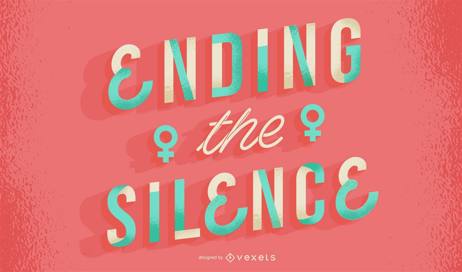 Ende der Stille Frauentag Schriftzug