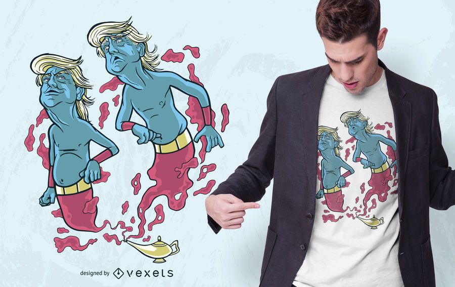 Trump Genie T-shirt Design Trump Genie T-shirt Design