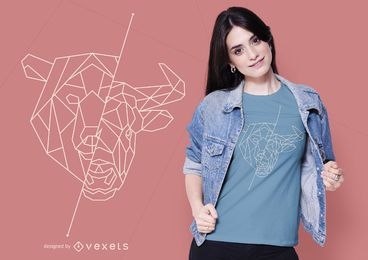Diseño de camiseta geométrica Bear Bull