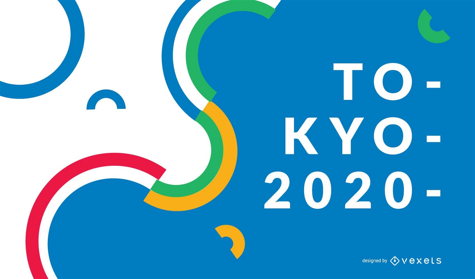 Tokyo 2020 Hintergrunddesign