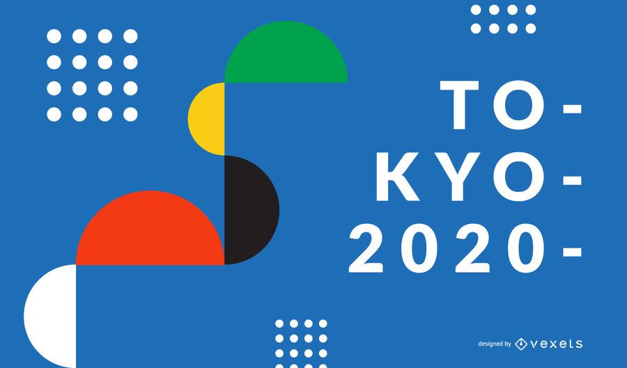 Geometric Shapes Tokyo 2020 Background Geometric Shapes Tokyo 2020 Background