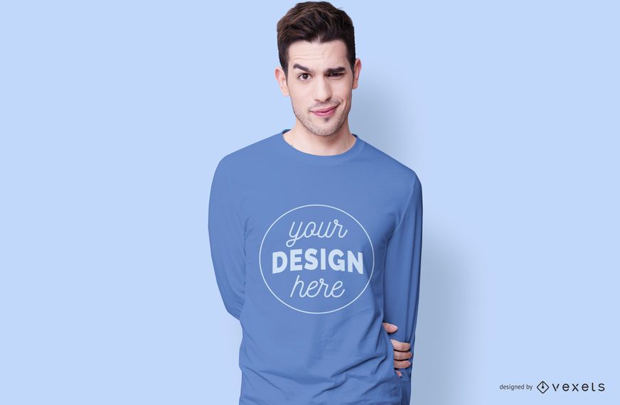 Smiling Boy T-shirt Mockup Smiling Boy T-shirt Mockup