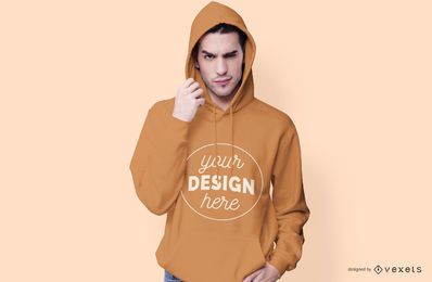 Male model hoodie mockup Male model hoodie mockup