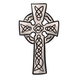 Ilustração da cruz celta irlandesa irlandesa Desenho PNG