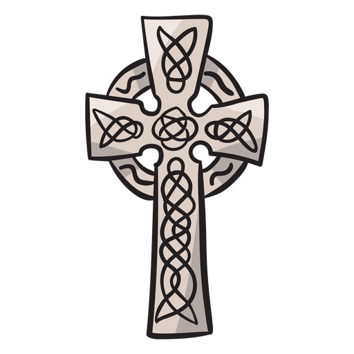 Celtic cross irish ireland illustration PNG Design