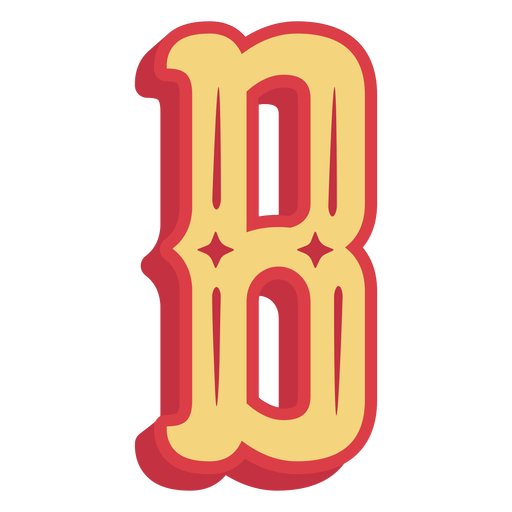 Mexican abc letter b icon PNG Design