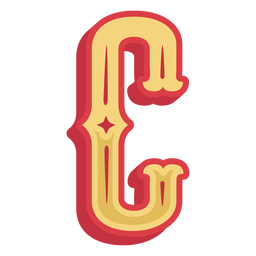 Icono de letra c abc mexicano Diseño PNG Transparent PNG