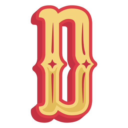 Icono de letra d abc mexicano