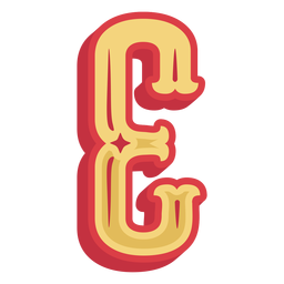 Icono de letra e abc mexicano Diseño PNG