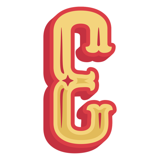 Mexikanischer ABC-Buchstabe e Symbol PNG-Design