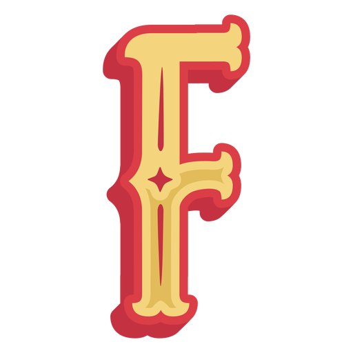Mexican abc letter f icon PNG Design