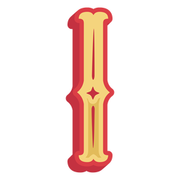 Ícone da letra i abc mexicana Desenho PNG