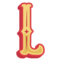 Mexican abc letter l icon PNG Design