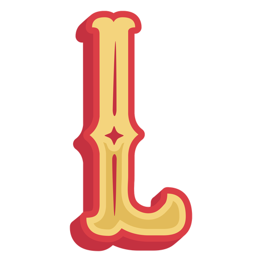 Mexican abc letter l icon