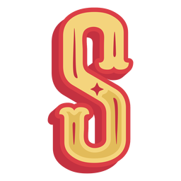 Icono de letra s abc mexicano Diseño PNG