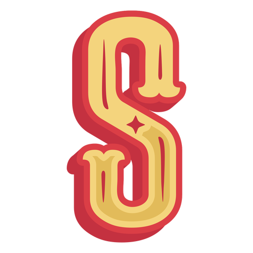 Mexican abc letter s icon