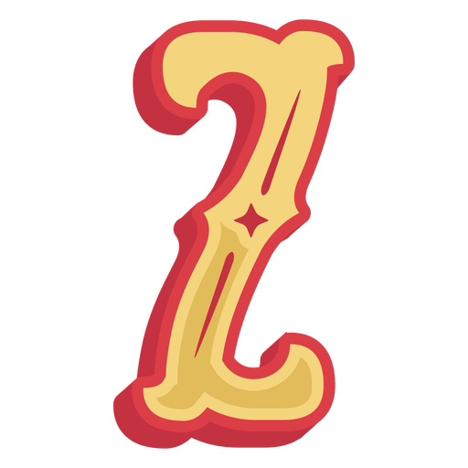 Mexikanisches ABC-Buchstaben-Z-Symbol PNG-Design