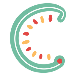 Ícone da letra abc c mexicana Desenho PNG