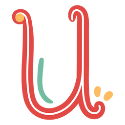Mexican letter abc u icon Transparent PNG