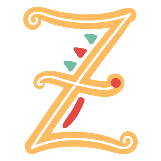 Mexican letter abc z icon PNG Design